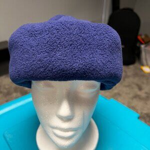 Blue Fleece Beanie Hat